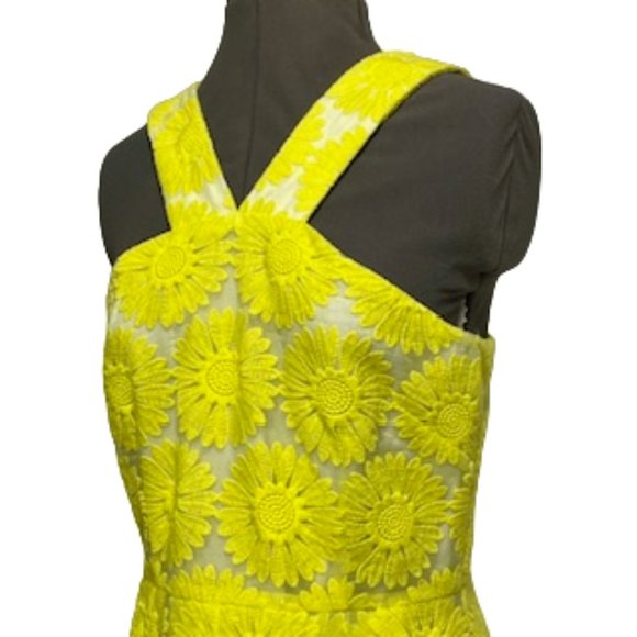 CREMIEUX 'Natalie' Daisy Yellow Halter Dress Size 4 NWT - Picture 12 of 16